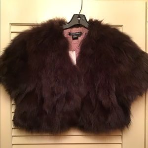 COLETTE MORDO 100% fox fur bolero jacket